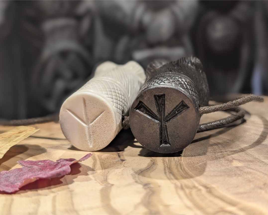 Viking Bear Head Pendant – Hand-Carved Moose Antler