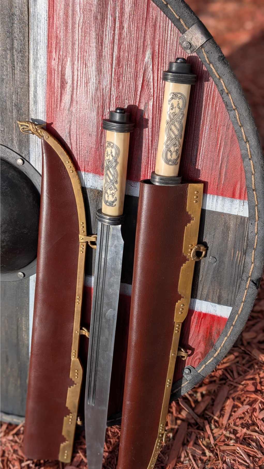 10th Century Jelling Style Viking Seax, C60 High Carbon Steel