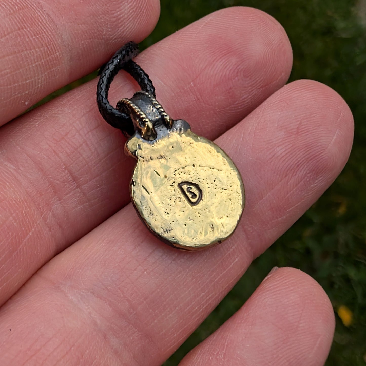 Handmade Medieval Style Pendant with Granulation