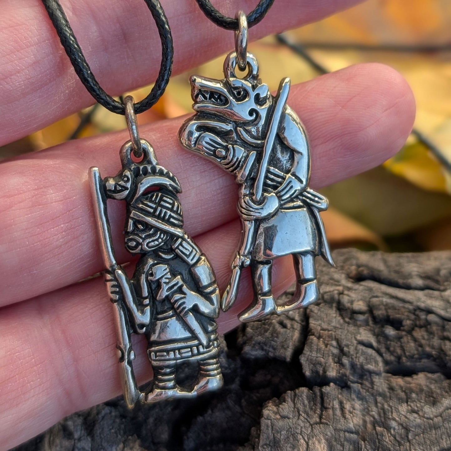 Viking Wild Boar Warrior Amulet – Brass or Pewter Pendant | Algiz-Rune Art