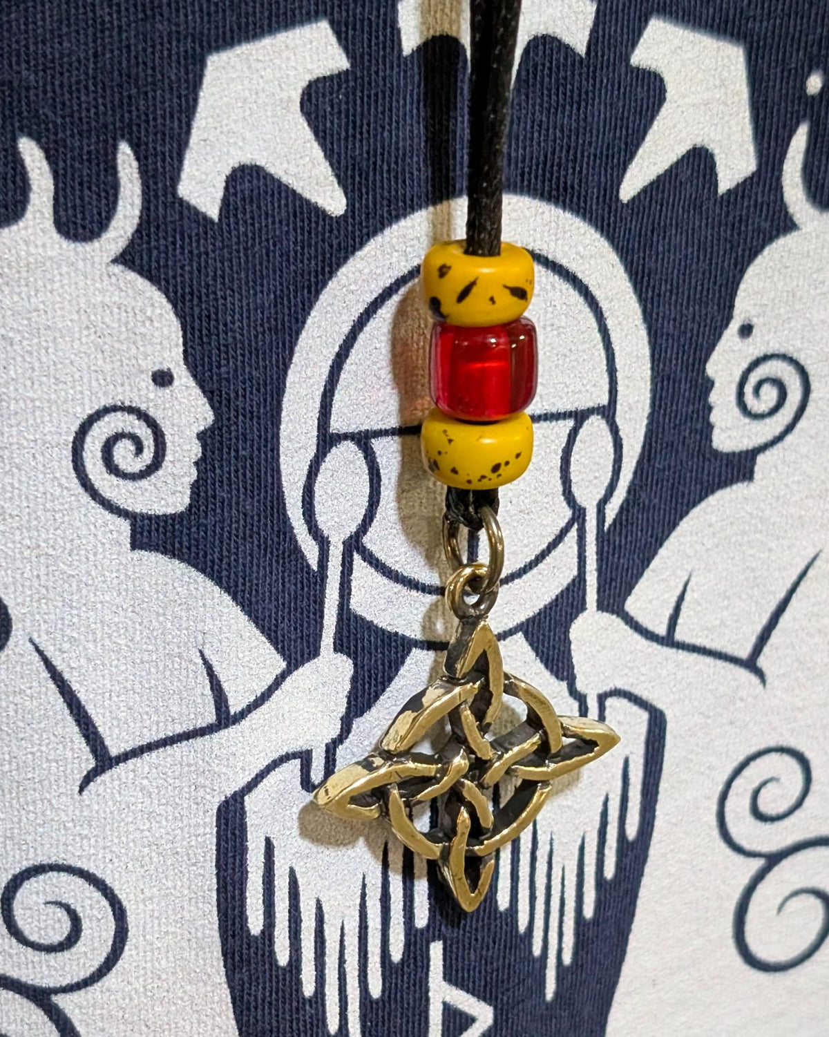 Witch's Knot Pendant – Handmade Brass Celtic Knot Necklace