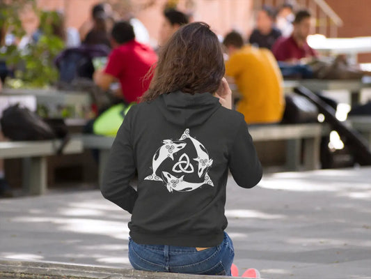 Unisex Hoodie – Orca Celtic Knot Back Print