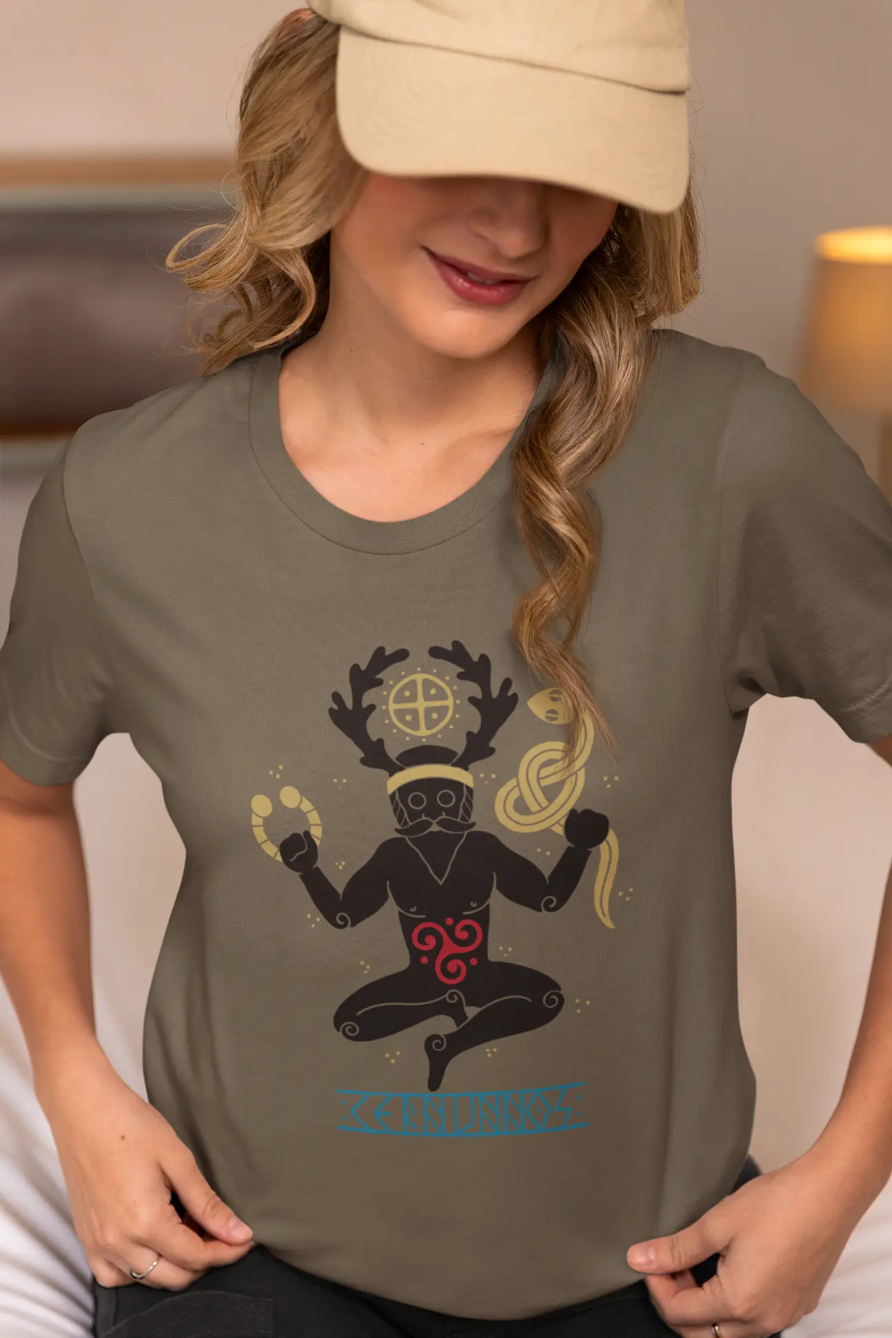 Cernunnos Unisex T-Shirt – Celtic Horned God of Nature | LostRavn