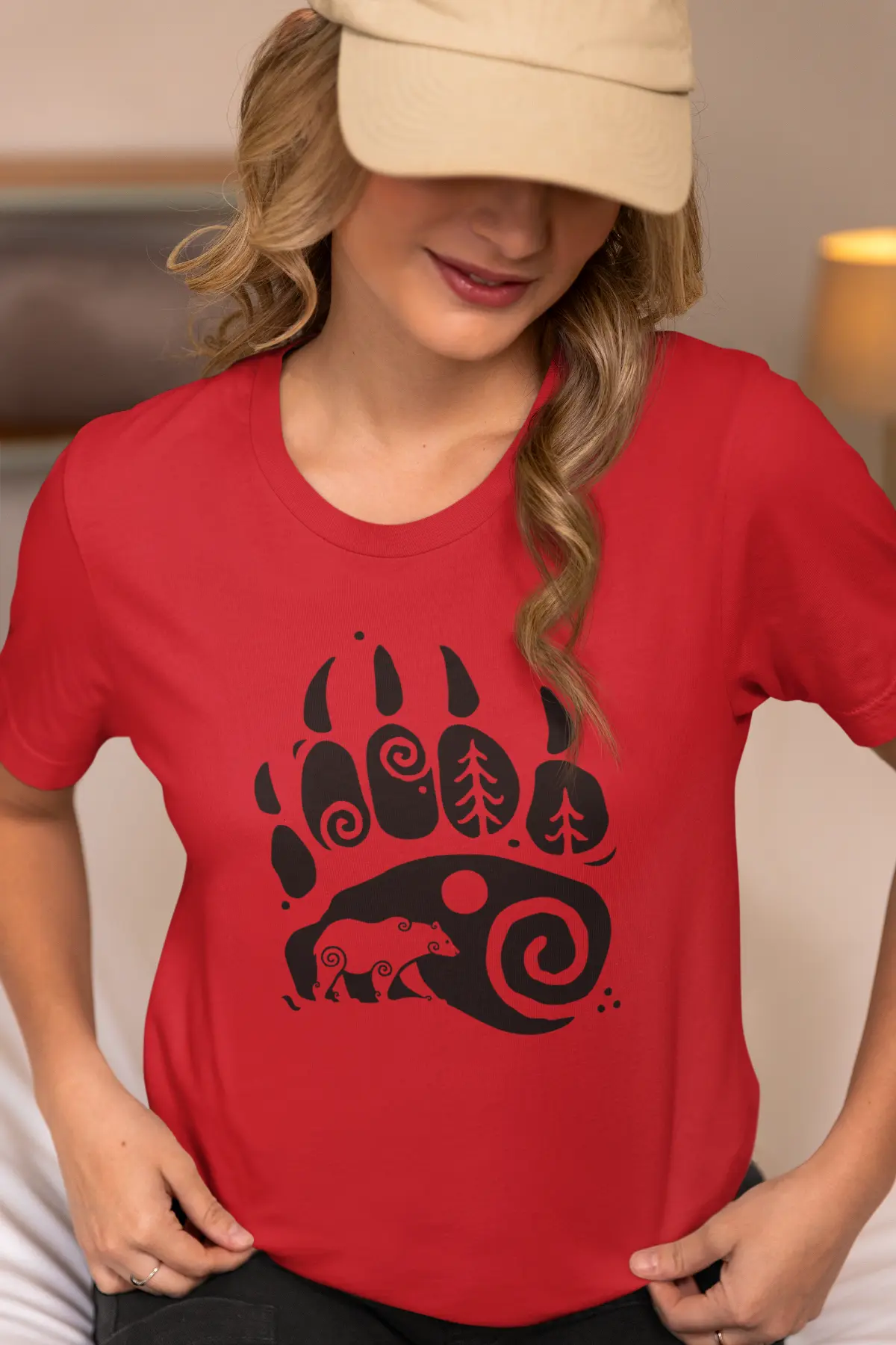 Bear Paw Unisex T-Shirt – Embrace the Spirit of the Wild