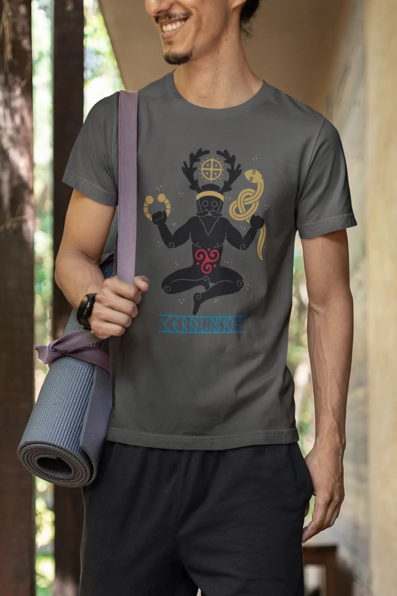 Cernunnos Unisex T-Shirt – Celtic Horned God of Nature | LostRavn