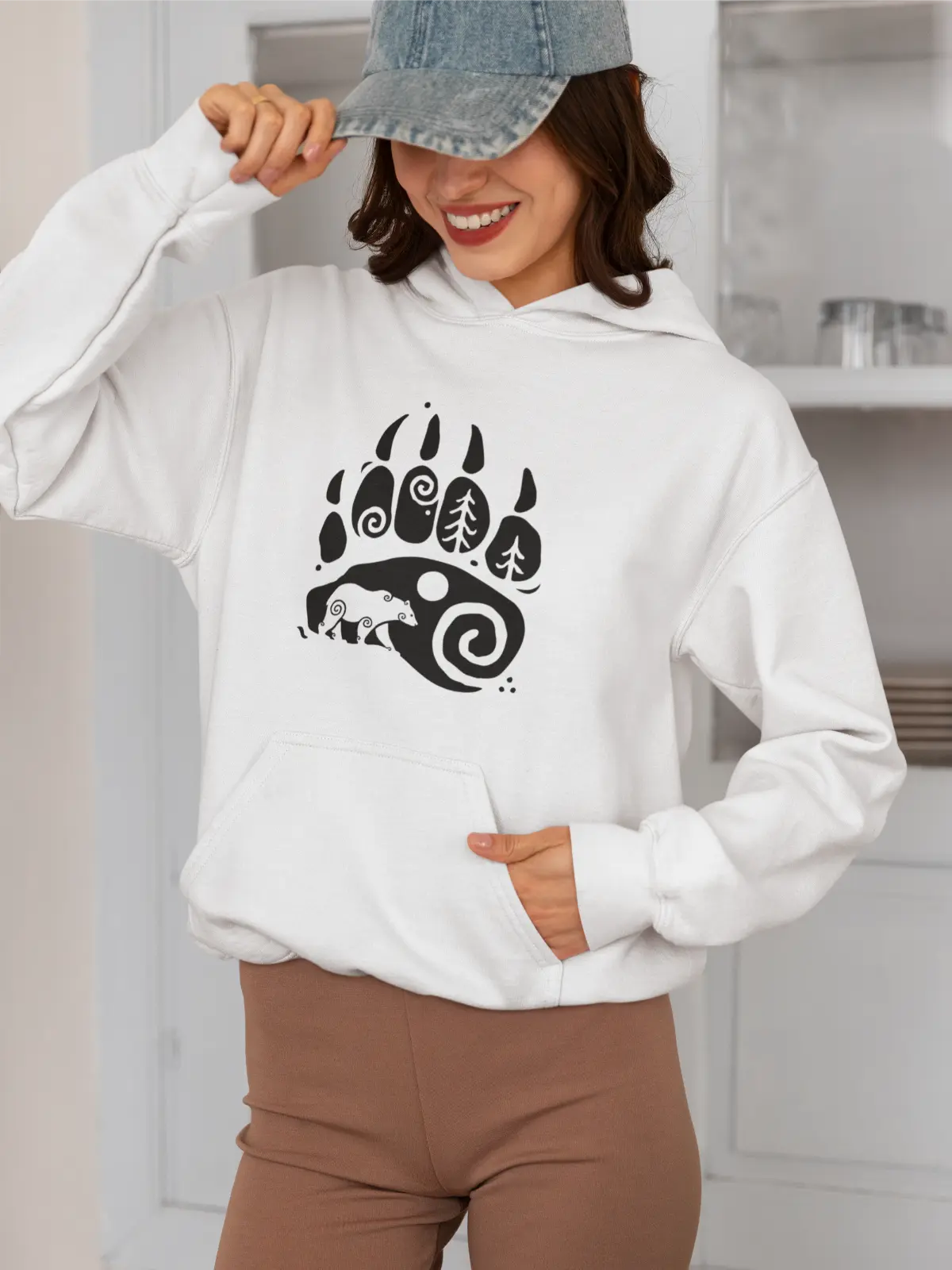 Bear Paw Unisex Hoodie – Strength of the North | LostRavn Collection