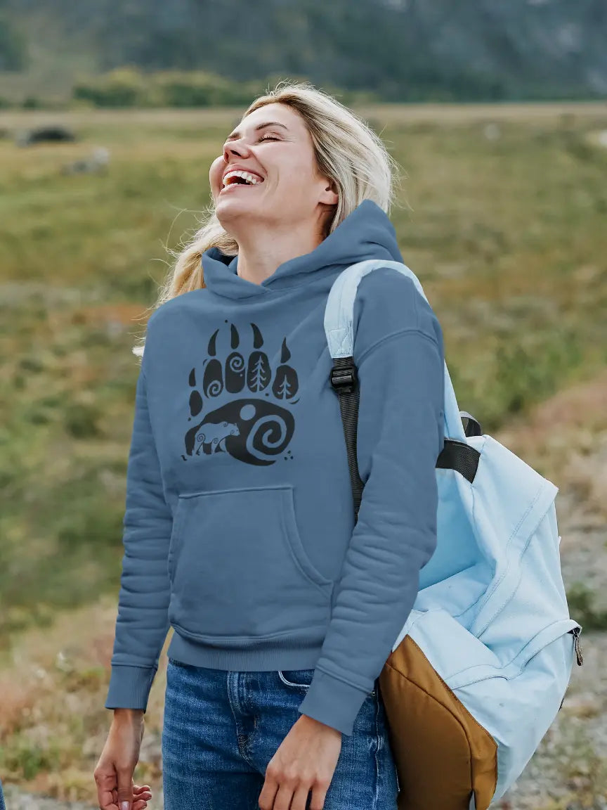 Bear Paw Unisex Hoodie – Strength of the North | LostRavn Collection