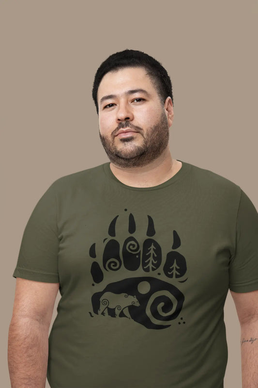 Bear Paw Unisex T-Shirt – Embrace the Spirit of the Wild
