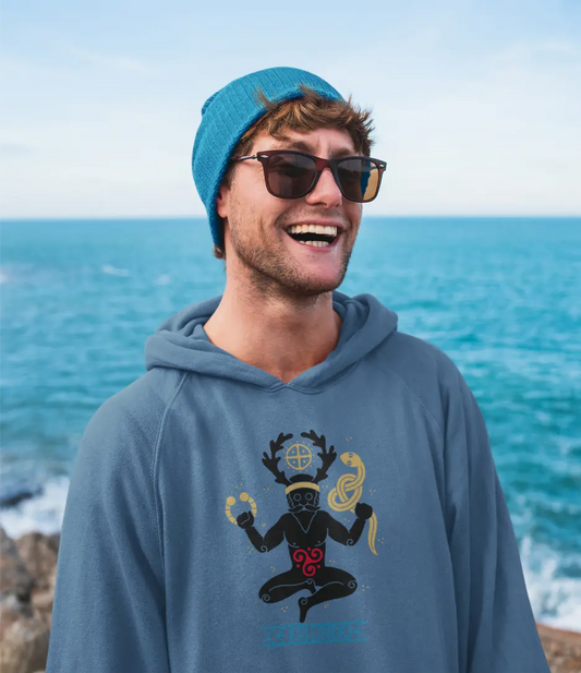 Cernunnos Unisex Hoodie – Celtic Horned God of Nature & Life Cycles | LostRavn Collection