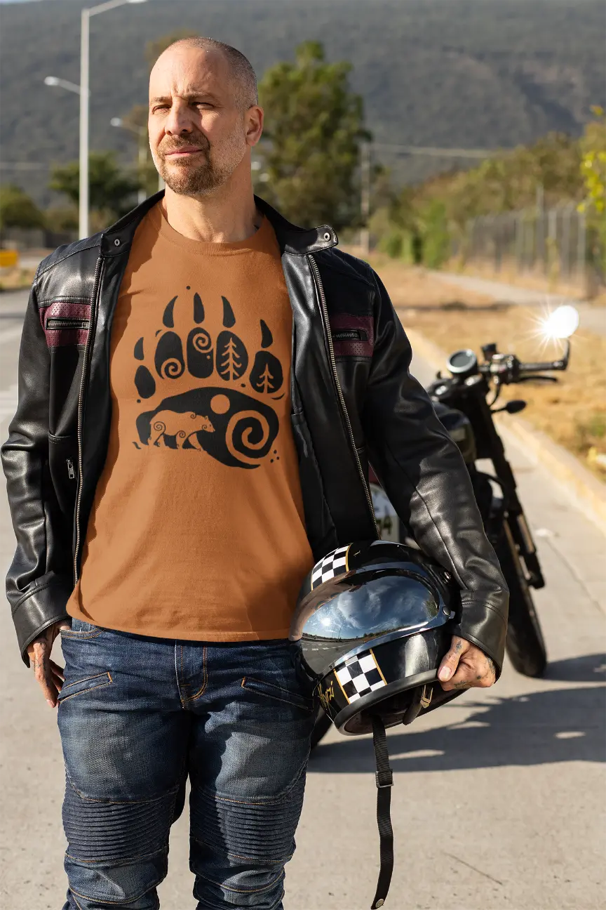 Bear Paw Unisex T-Shirt – Embrace the Spirit of the Wild