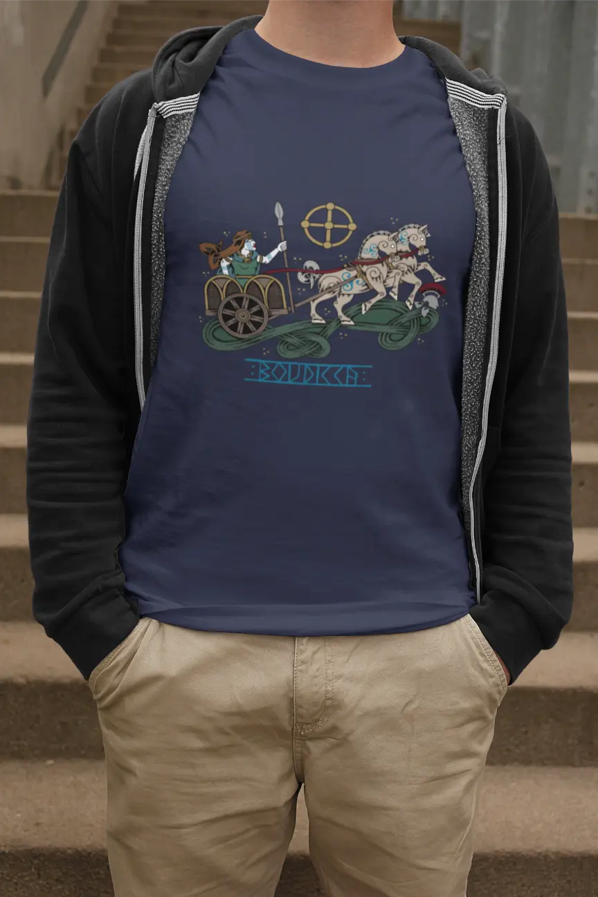 Boudicca Unisex T-Shirt – Celtic Warrior Queen Rebellion | LostRavn Collection