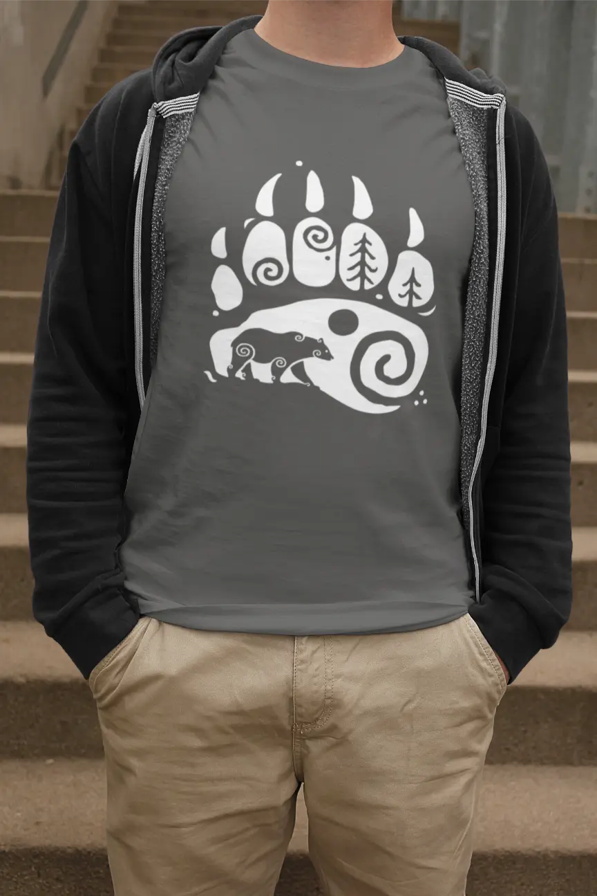 Bear Paw Unisex T-Shirt – King of the Forest