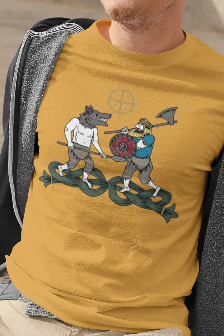 Berserkers’ Dance T-Shirt – Viking Age Warrior Art | LostRavn Collection