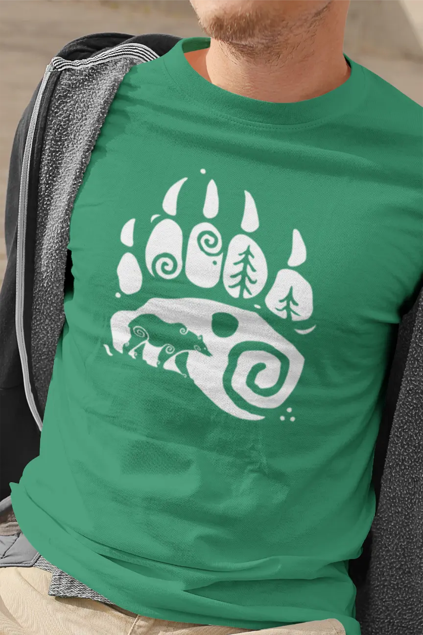 Bear Paw Unisex T-Shirt – King of the Forest
