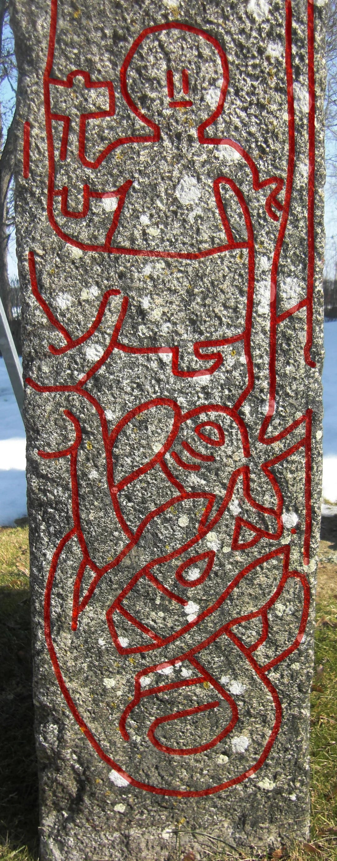 Thor Fishing for Jörmungandr Silver Pendant – Altuna Runestone Design