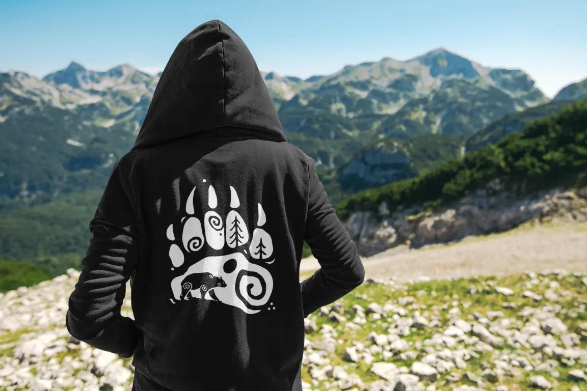 Bear Paw Hoodie – Strength & Spirit of the North