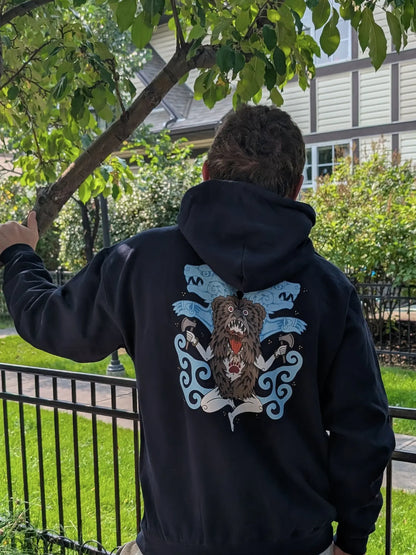 Viking Berserker Ritual Hoodie – Bear Skin Warrior Legend