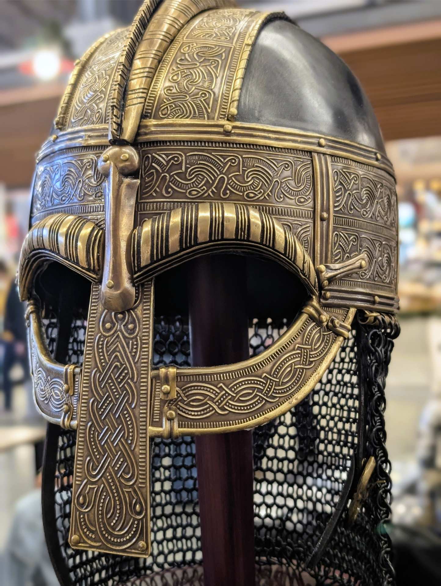 Valsgärde Viking Helmet Replica, Steel Norse Warrior Helm