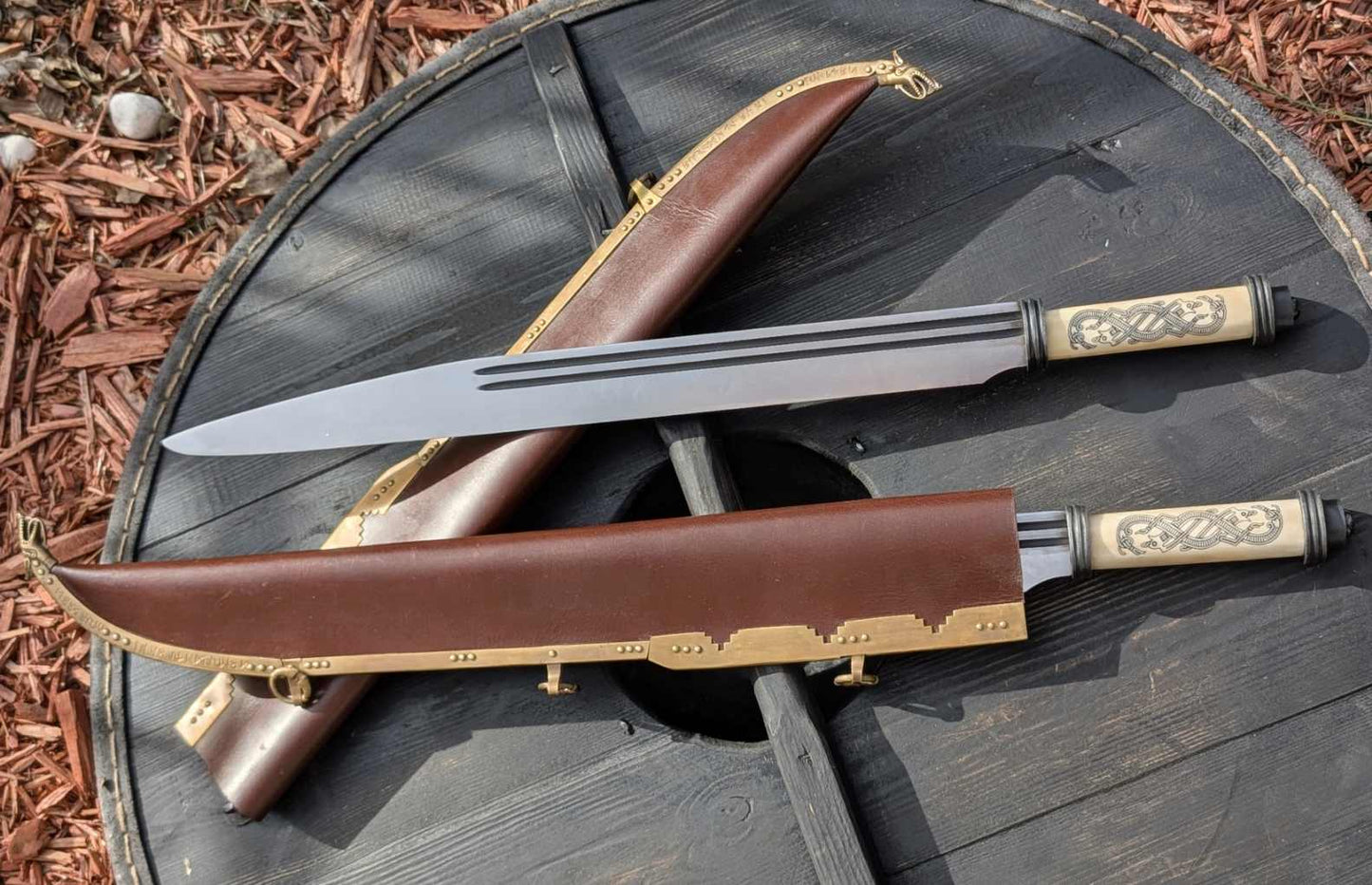 10th Century Jelling Style Viking Seax, C60 High Carbon Steel