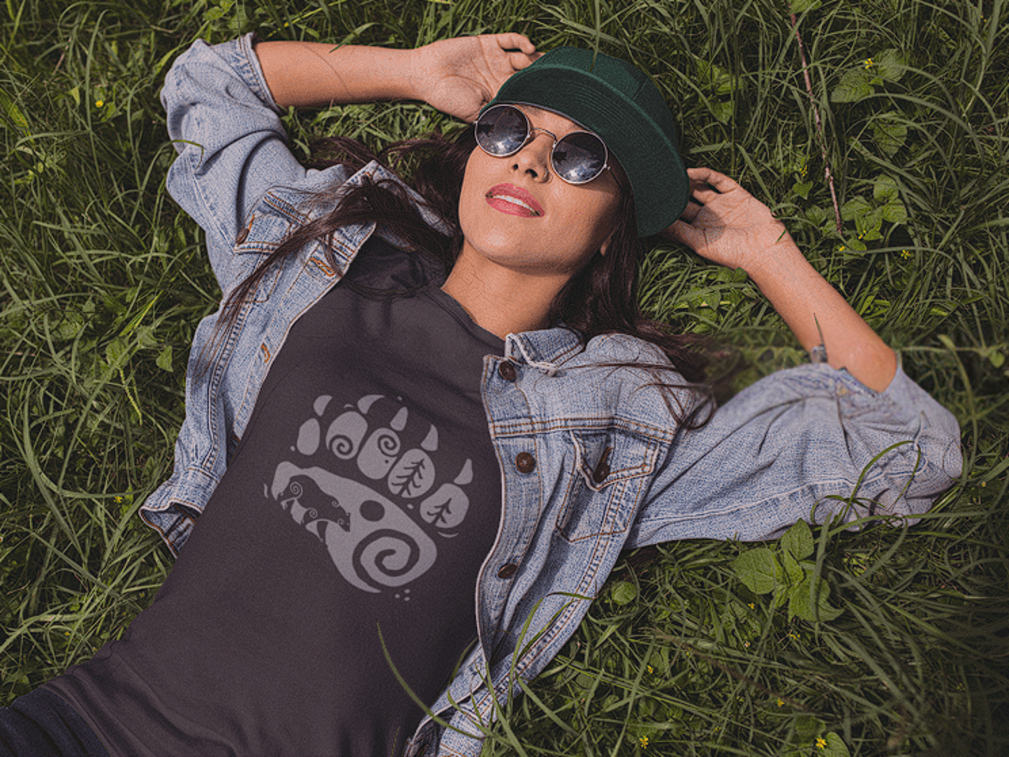 Bear Paw Unisex t-shirt, Gray