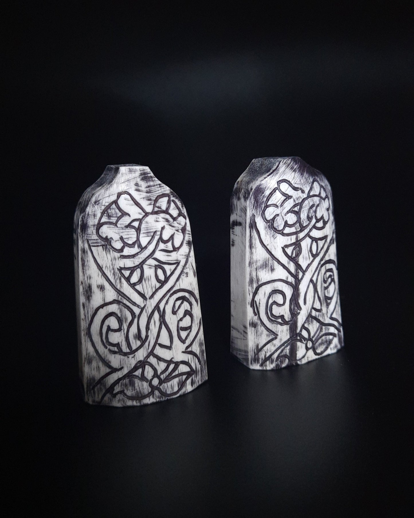 Hand-Carved Lewis Chessmen Pawn – Moose Antler Historical Replica