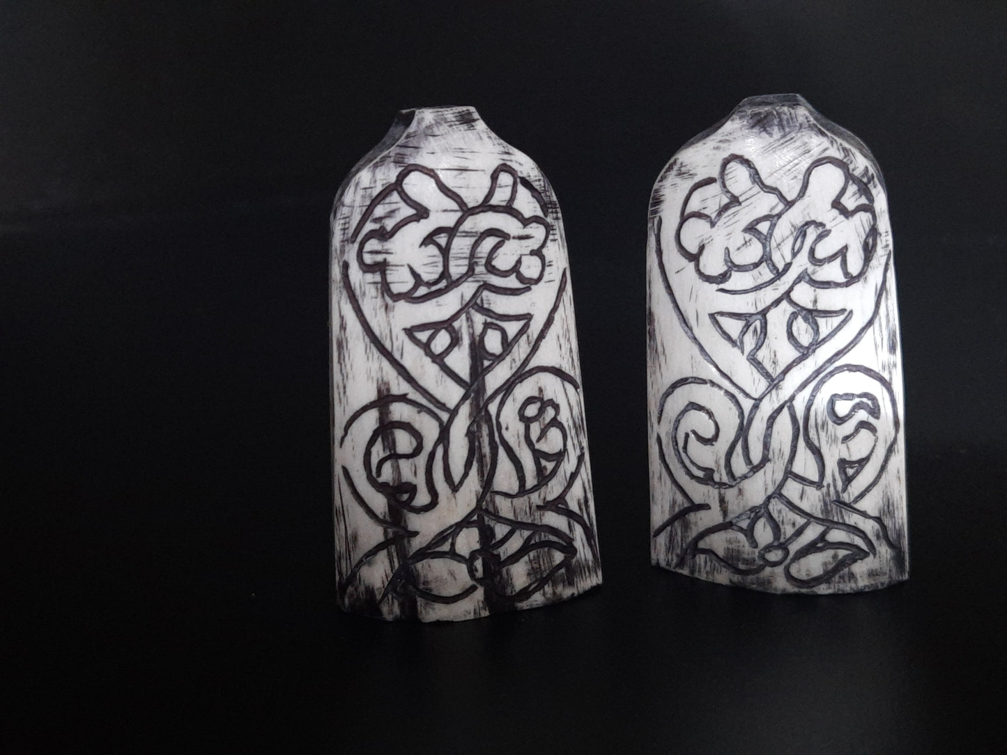 Hand-Carved Lewis Chessmen Pawn – Moose Antler Historical Replica