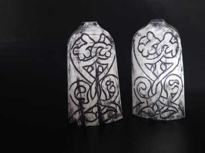 Hand-Carved Lewis Chessmen Pawn – Moose Antler Historical Replica