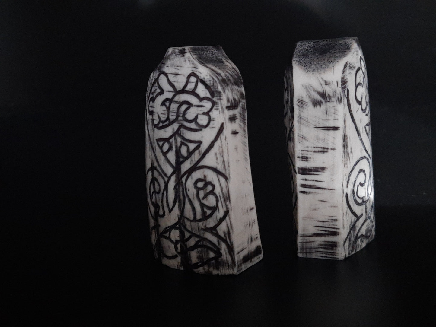 Hand-Carved Lewis Chessmen Pawn – Moose Antler Historical Replica