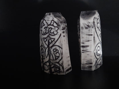 Hand-Carved Lewis Chessmen Pawn – Moose Antler Historical Replica