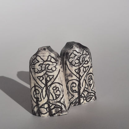 Hand-Carved Lewis Chessmen Pawn – Moose Antler Historical Replica