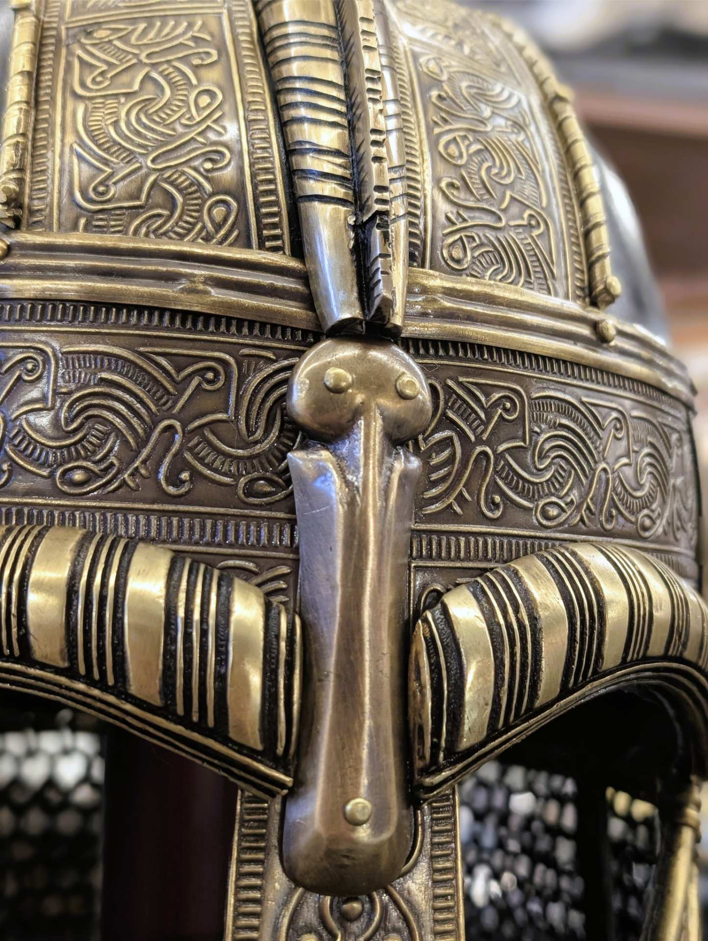 Valsgärde Viking Helmet Replica, Steel Norse Warrior Helm