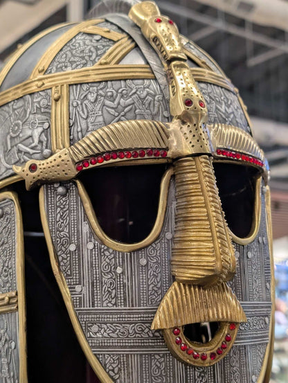Sutton Hoo Deluxe Helmet Replica, 18 Gauge Steel
