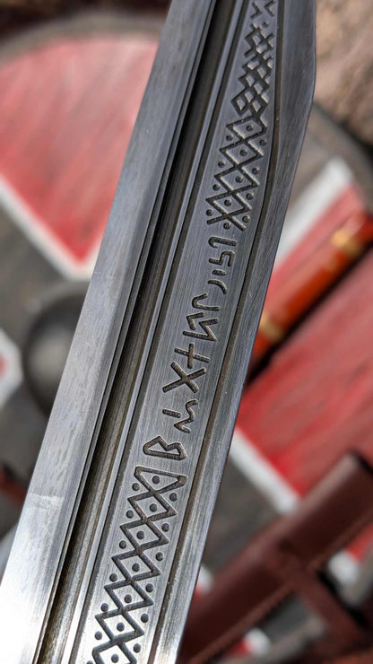 Seax of Beagnoth Replica Langseax, EN45 High Carbon Steel