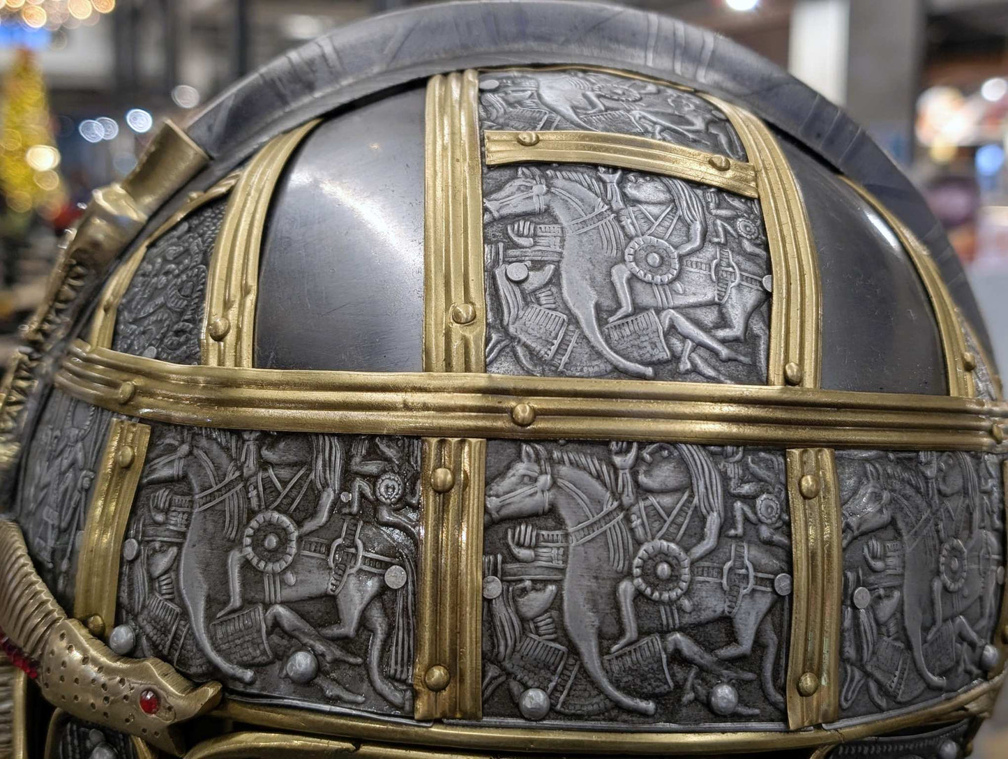 Sutton Hoo Deluxe Helmet Replica, 18 Gauge Steel