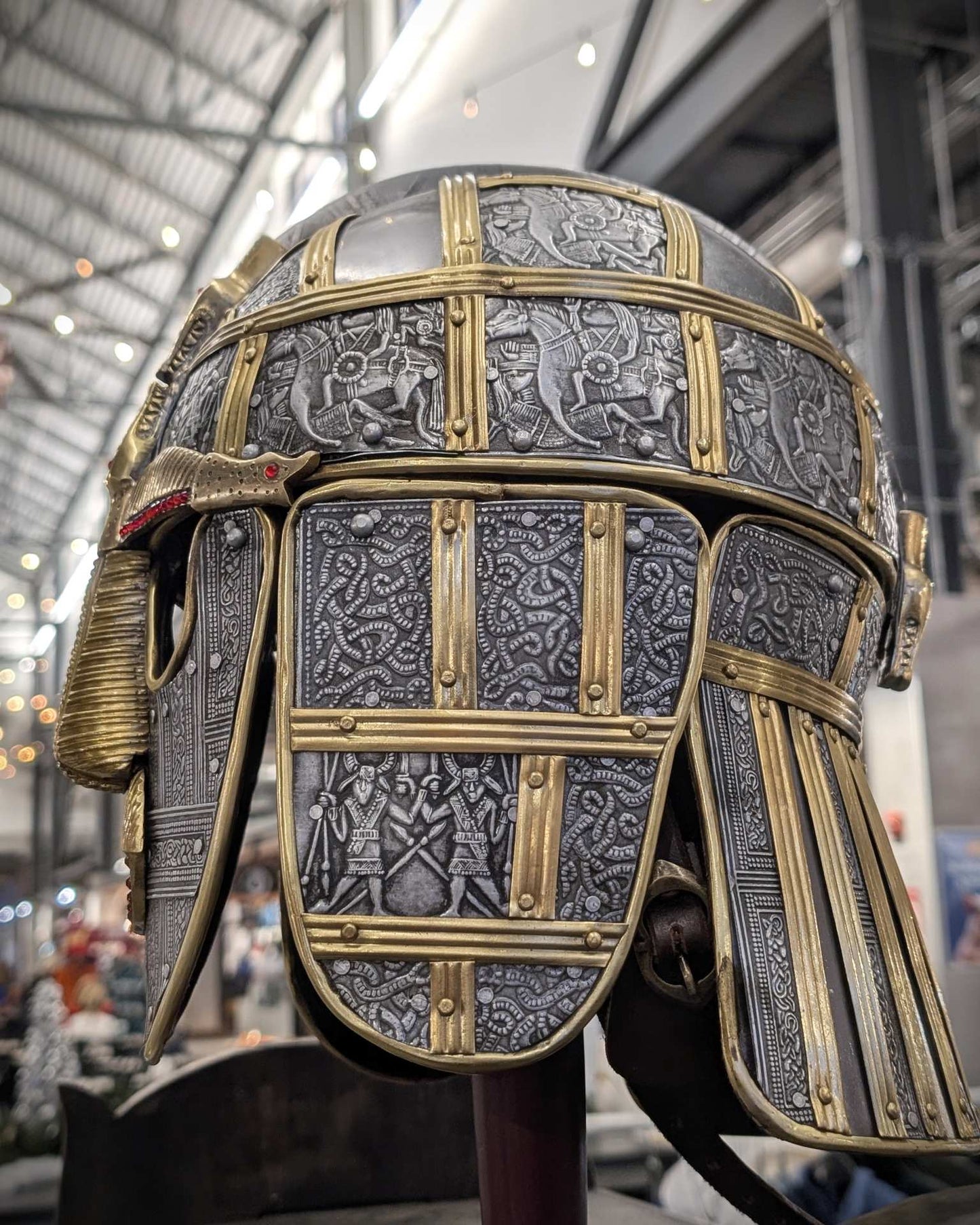 Sutton Hoo Deluxe Helmet Replica, 18 Gauge Steel