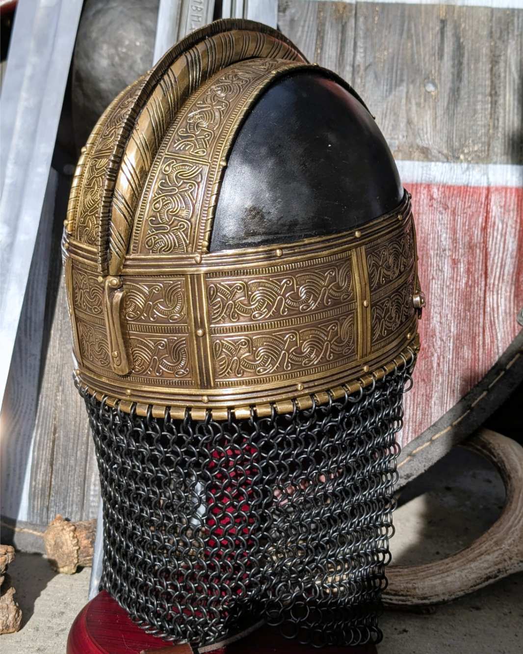Valsgärde Viking Helmet Replica, Steel Norse Warrior Helm