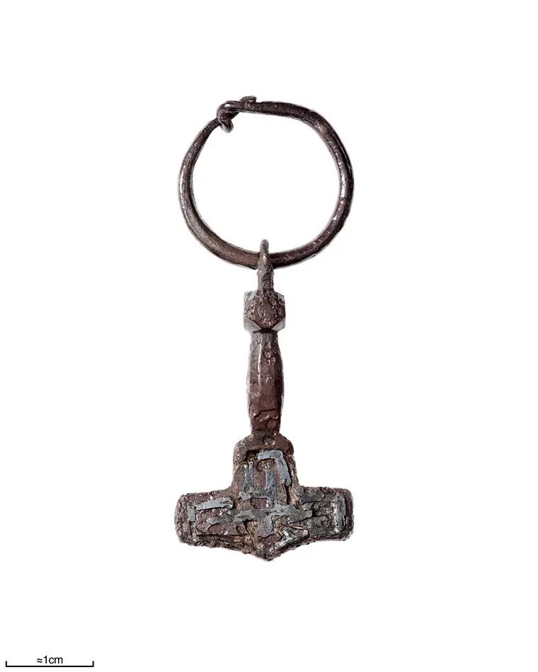 Viking Age Mjolnir Pendant – Birka Sweden Thor’s Hammer Replica in Brass or Pewter