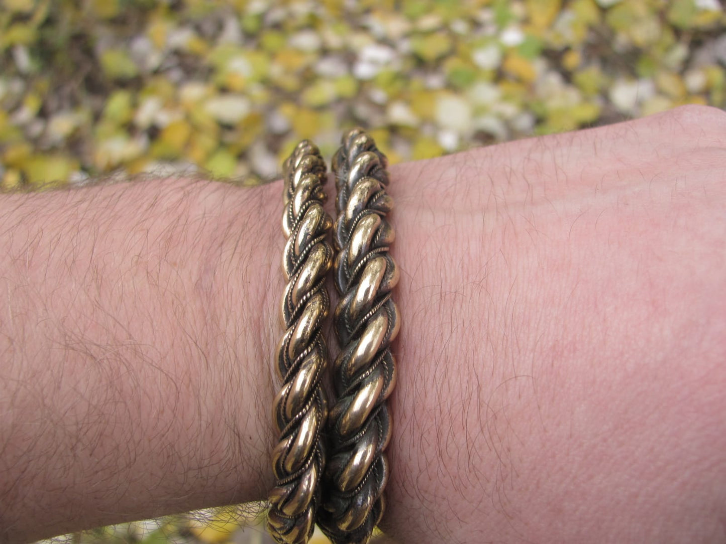 Premium Viking Gotland Bracelet with Dragon Heads – Handmade Norse Arm Ring by AlgizRune