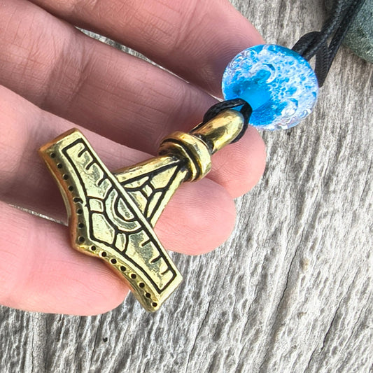 Viking Age Thor’s Hammer Pendant from Gotland – Hand-Cast Mjölnir Replica (10th Century)