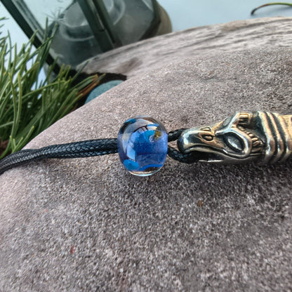 Mjolnir Pewter Dragon Head with Bead