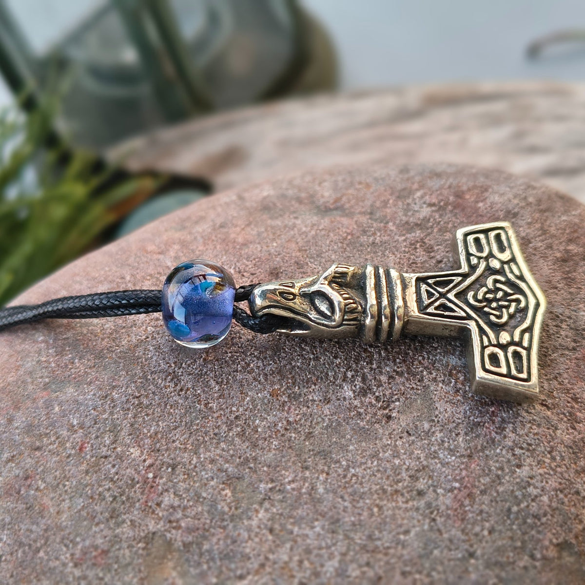 Mjolnir Pewter Dragon Head
