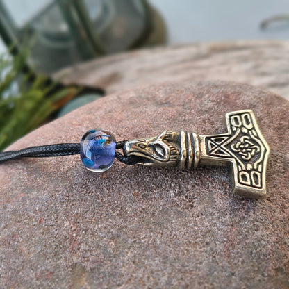 Mjolnir Pewter Dragon Head
