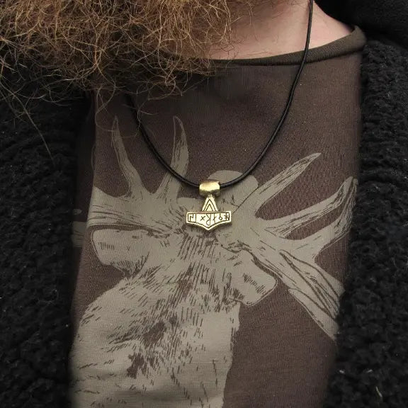 Runic Thor’s Hammer from Lolland – Viking Age Mjölnir Replica with Inscription