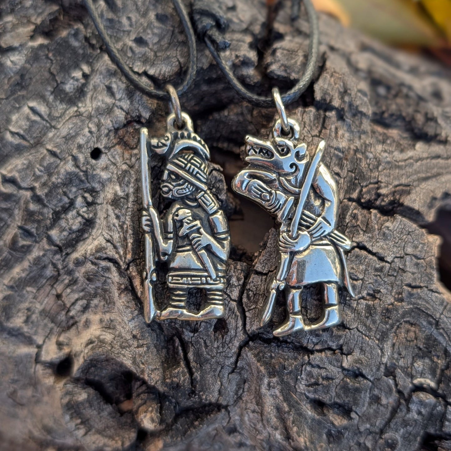 Viking Wild Boar Warrior Amulet – Brass or Pewter Pendant | Algiz-Rune Art