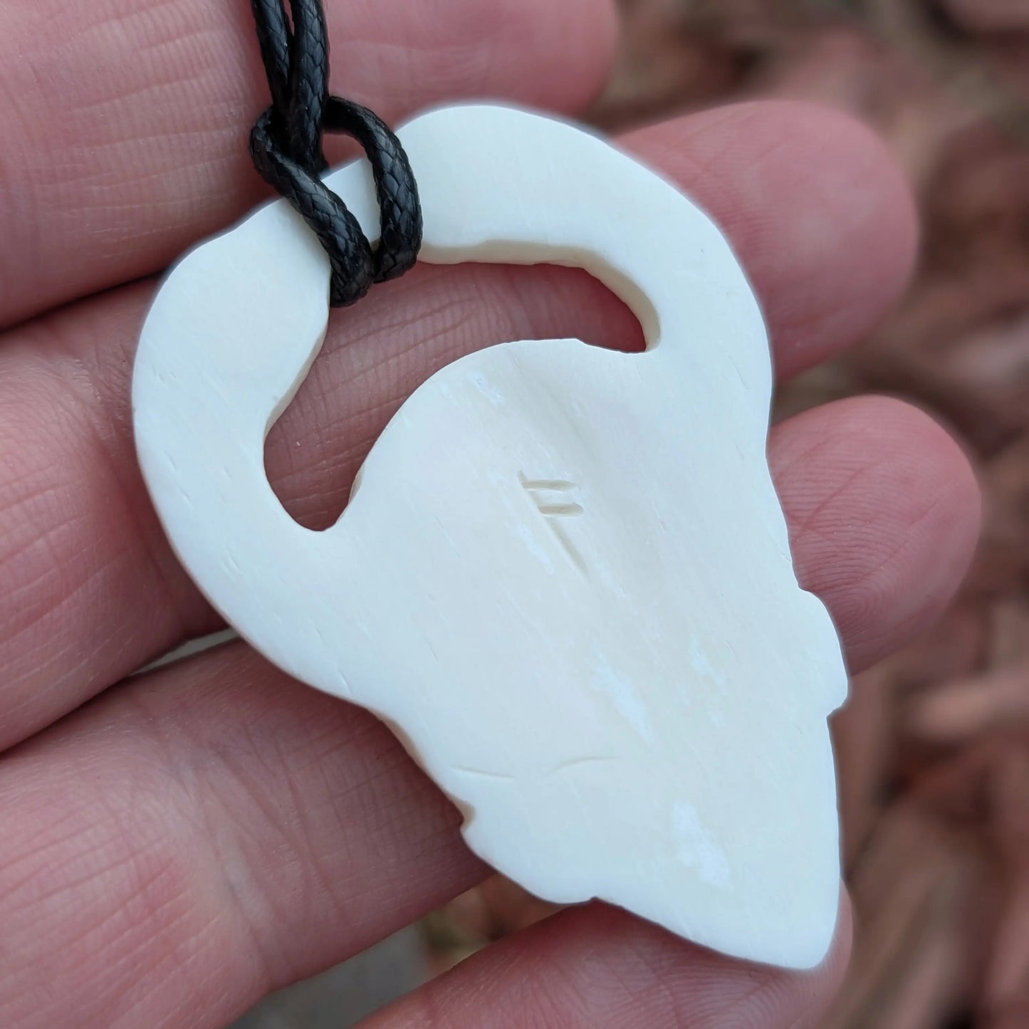 Odin in ritual helmet with ravens - pendant with historical Allfather depiction