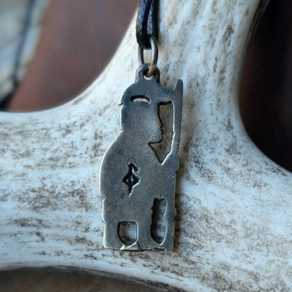 Viking Wild Boar Warrior Amulet – Brass or Pewter Pendant | Algiz-Rune Art