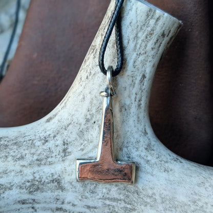 Viking Age Mjölnir Pendant with Knotted Ring – Historical Thor’s Hammer Amulet