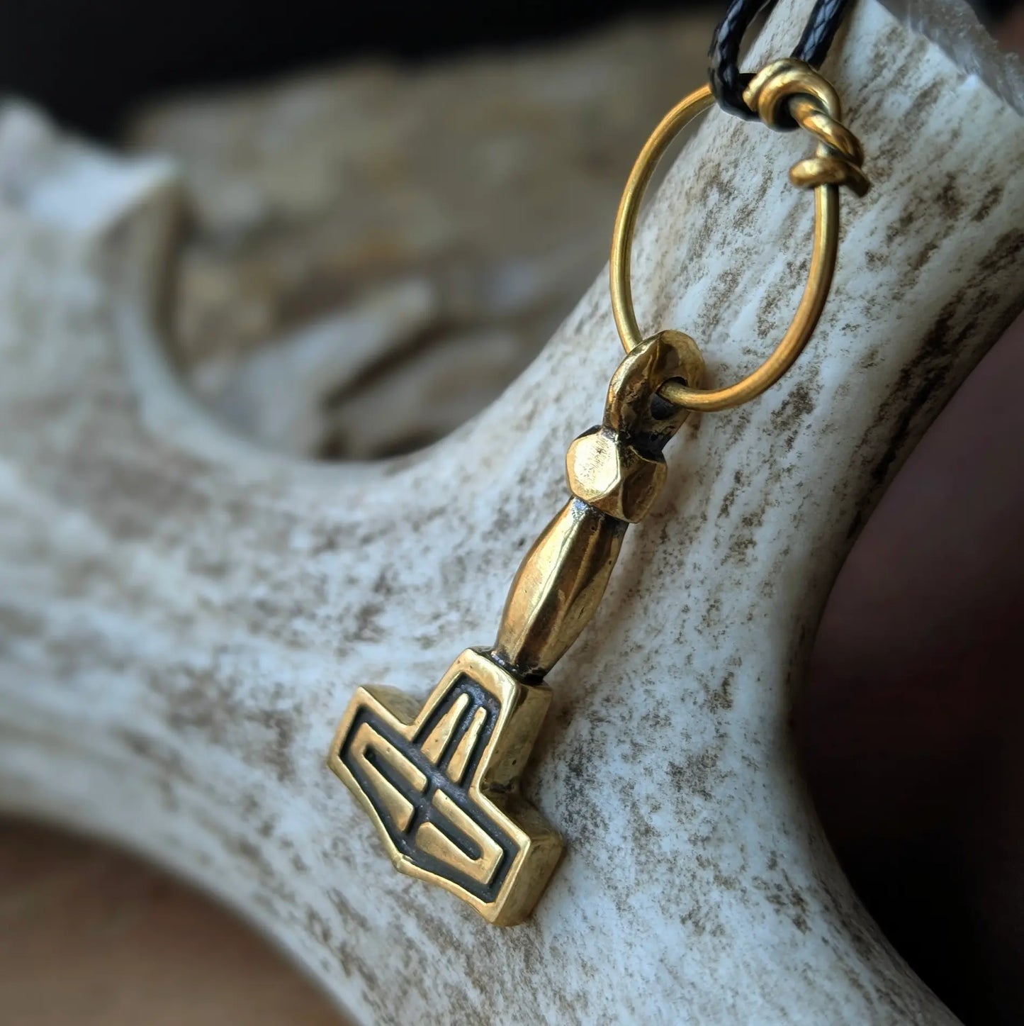 Viking Age Mjolnir Pendant – Birka Sweden Thor’s Hammer Replica in Brass or Pewter