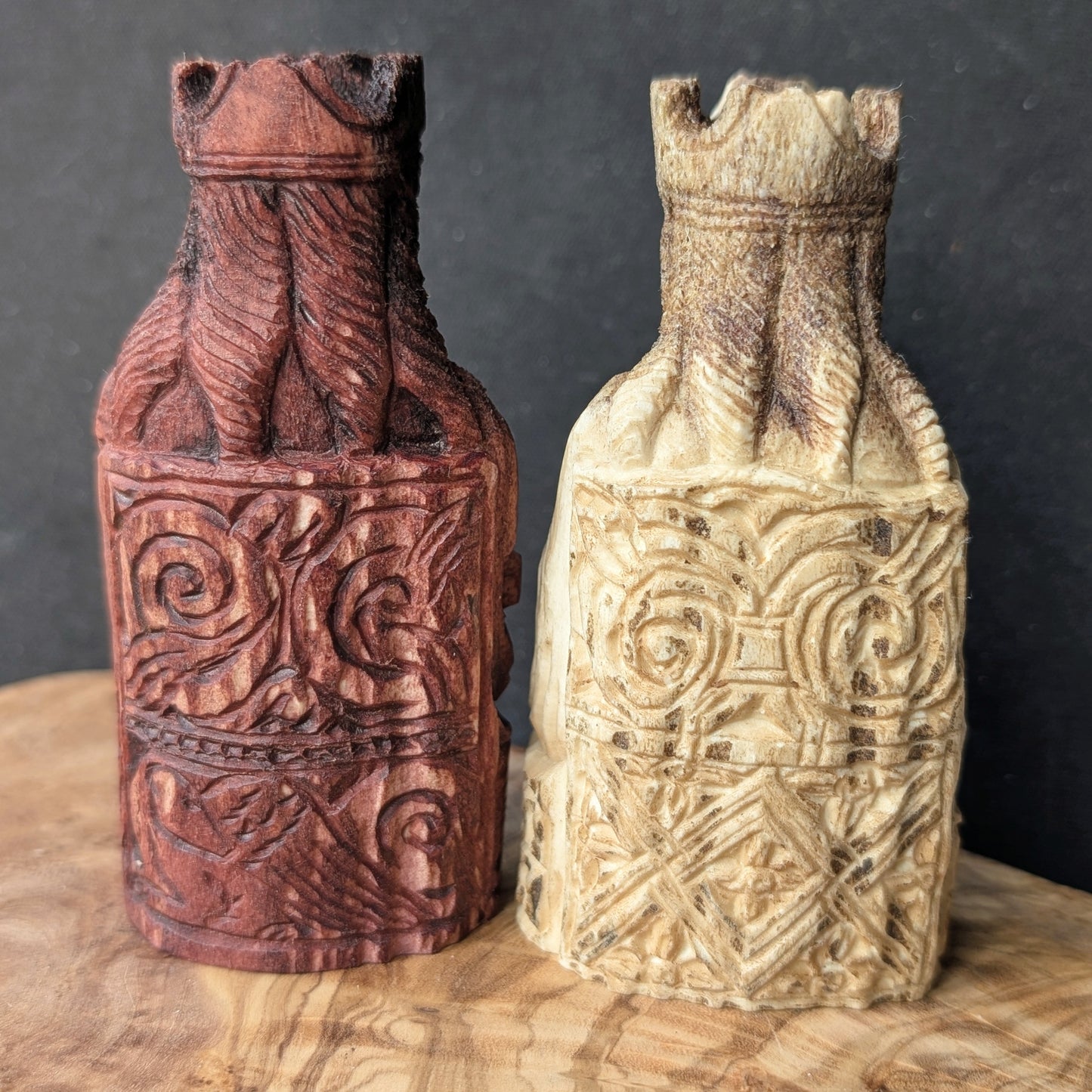 Lewis Chessmen King – Hand-Carved Moose Antler Replica