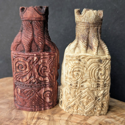 Lewis Chessmen King – Hand-Carved Moose Antler Replica